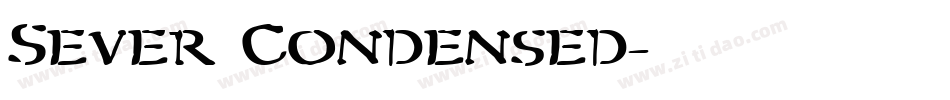 Sever Condensed字体转换